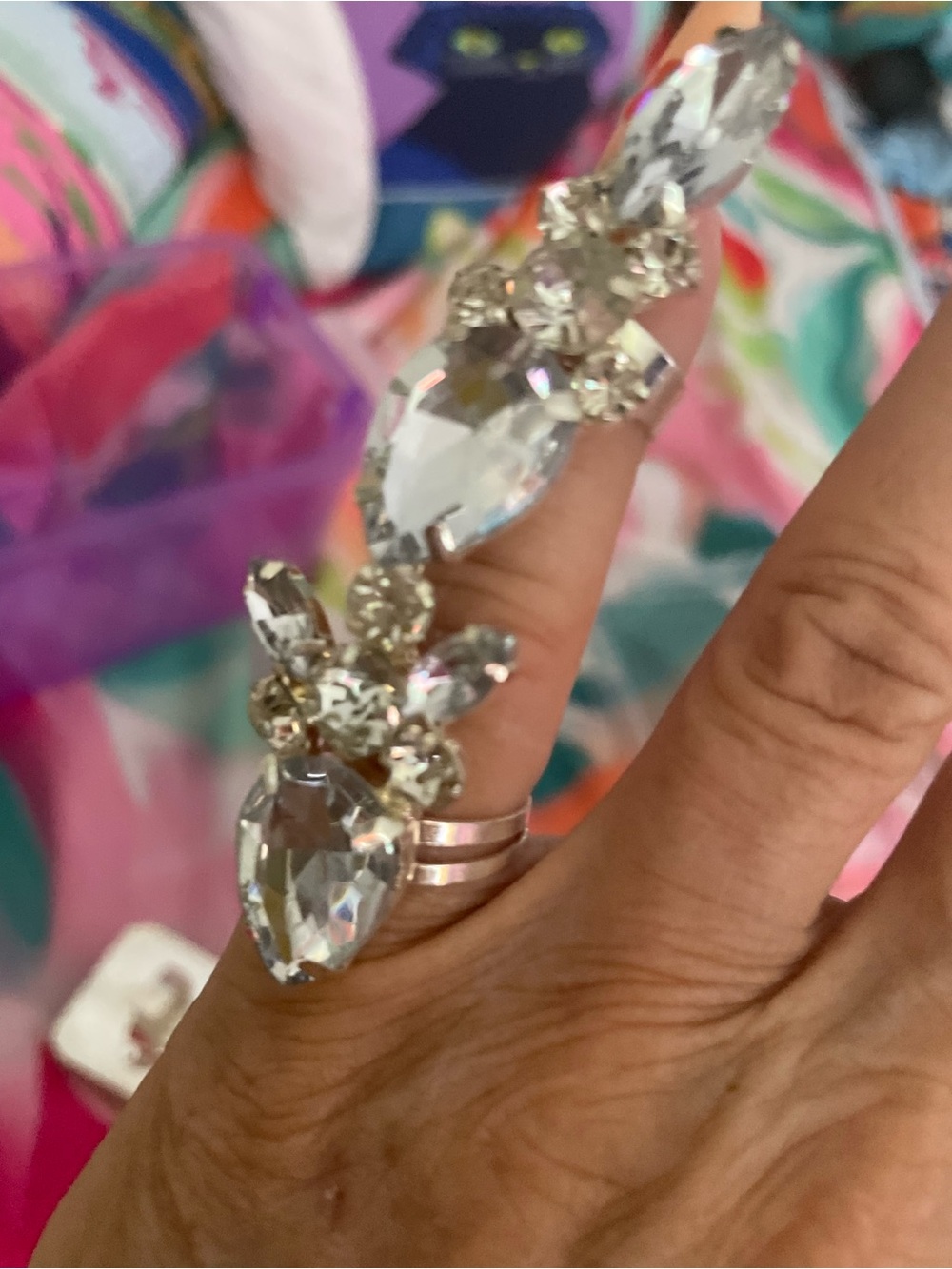 Crystal extended ring - Picture 2 of 2